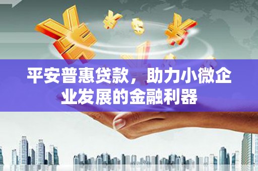 革吉平安普惠贷款，助力小微企业发展的金融利器