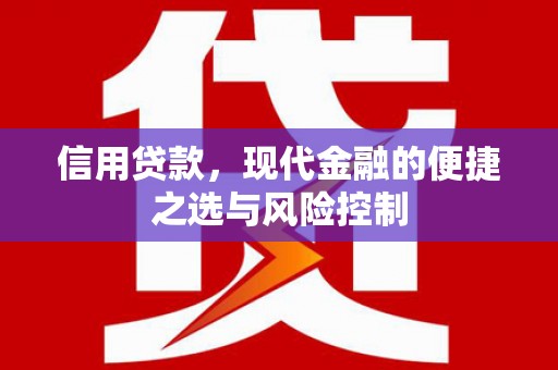 革吉信用贷款，现代金融的便捷之选与风险控制