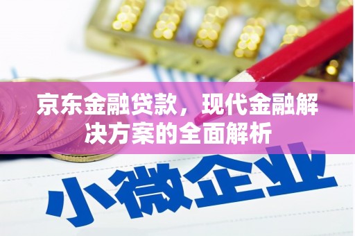 革吉京东金融贷款，现代金融解决方案的全面解析