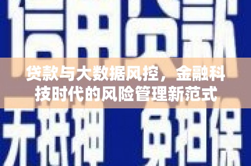 革吉贷款与大数据风控，金融科技时代的风险管理新范式