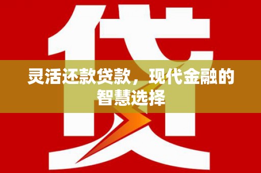 革吉灵活还款贷款，现代金融的智慧选择