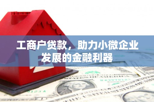 革吉工商户贷款，助力小微企业发展的金融利器