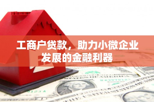 革吉工商户贷款，助力小微企业发展的金融利器