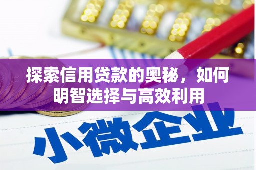 革吉探索信用贷款的奥秘，如何明智选择与高效利用