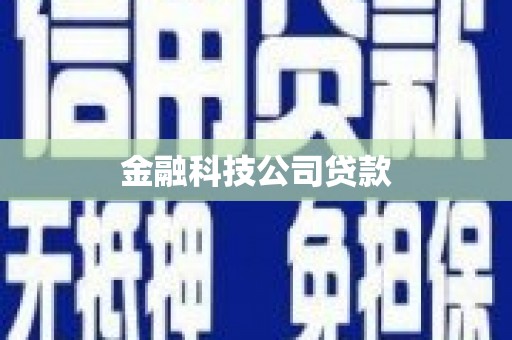 革吉金融科技公司贷款