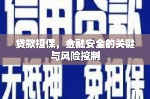 革吉贷款担保，金融安全的关键与风险控制